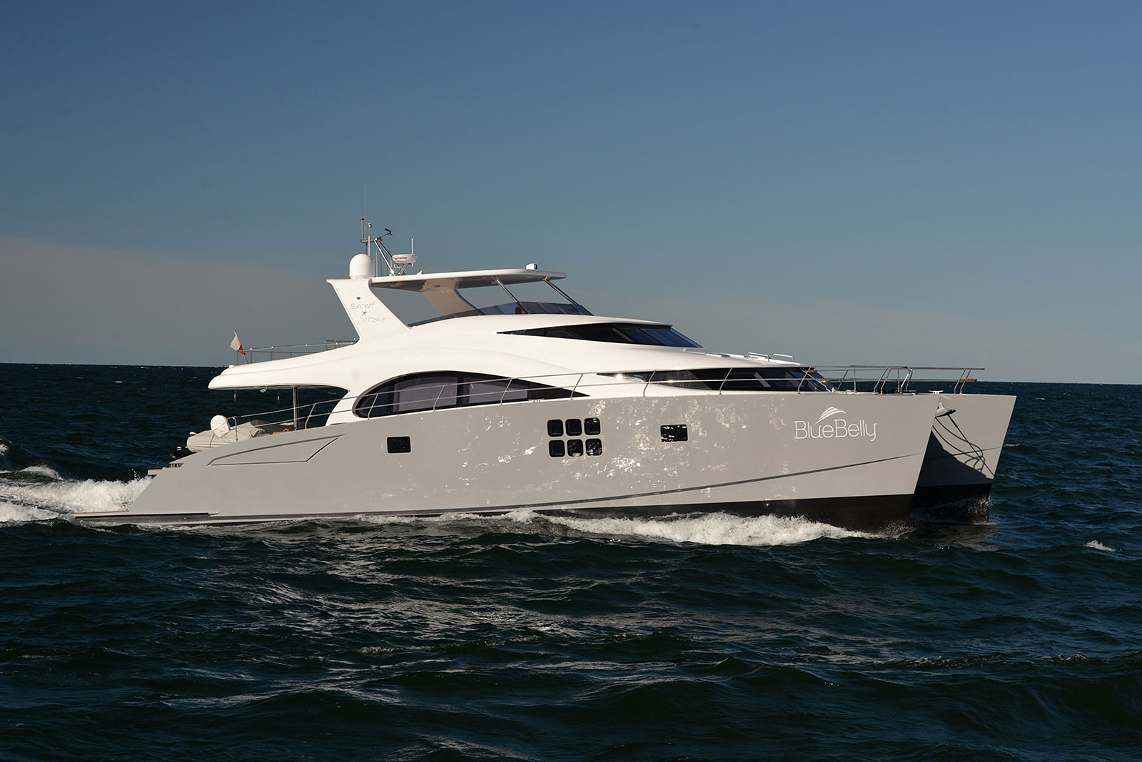 Launched Power Catamaran for Sale  70 Sunreef Power Boat Highlights