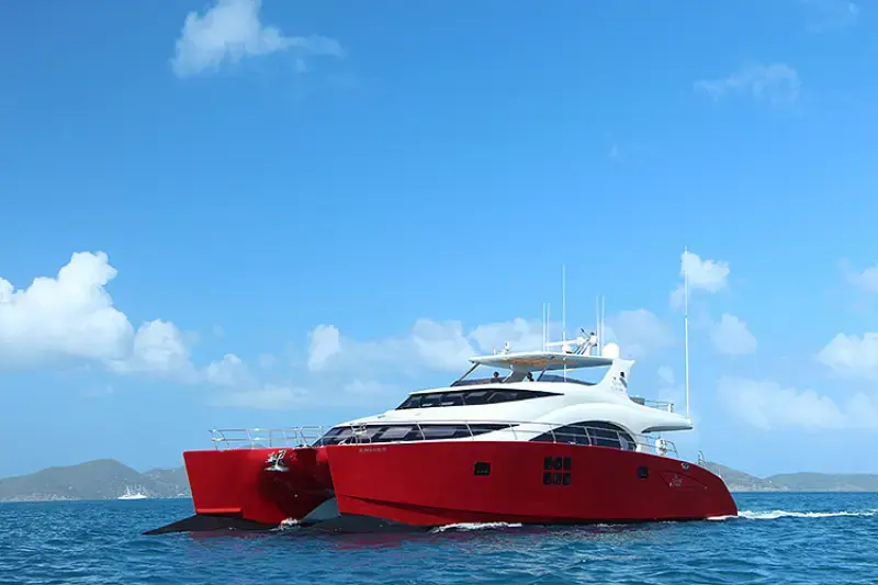 Launched Power Catamaran for Sale  70 Sunreef Power Boat Highlights