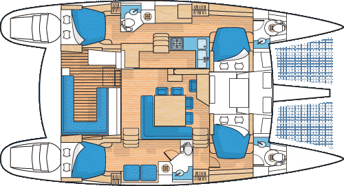 Used Sail Catamaran for Sale 2010 Lagoon 500 Boat Highlights