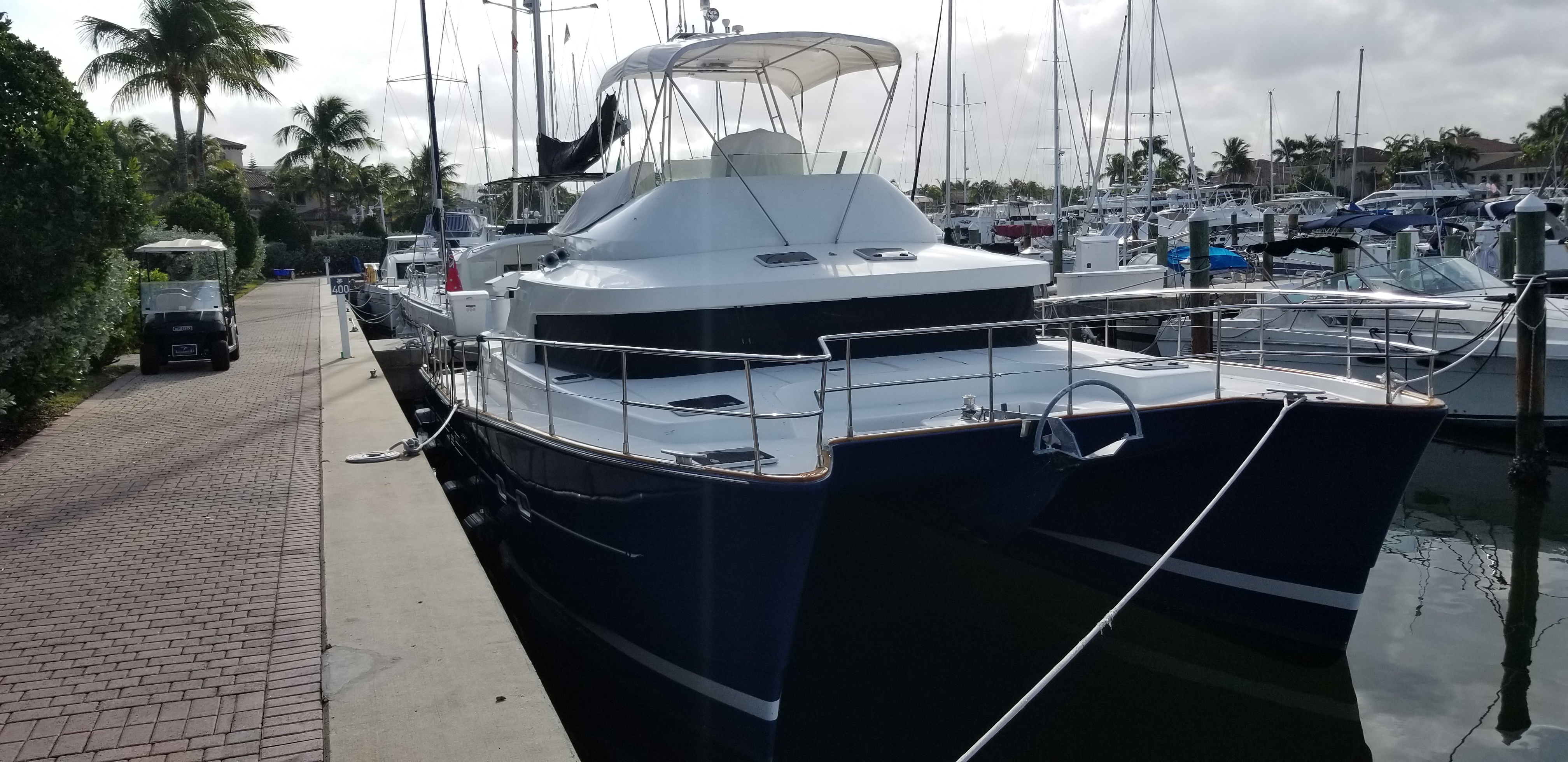 Used Power Catamaran for Sale 2003 Lagoon 43 Power  Boat Highlights