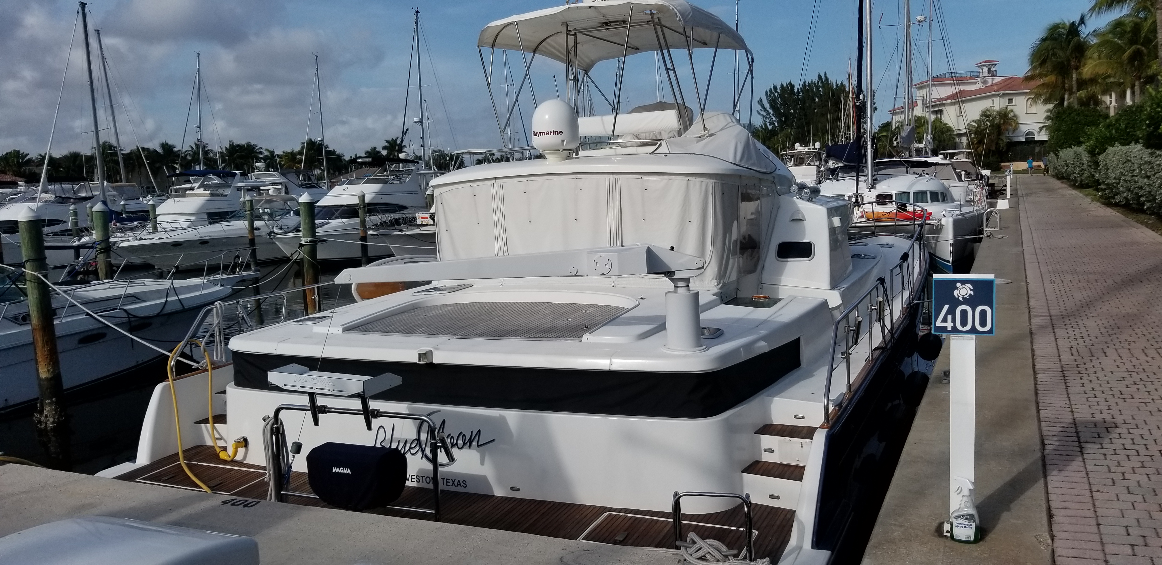 Used Power Catamaran for Sale 2003 Lagoon 43 Power  Boat Highlights