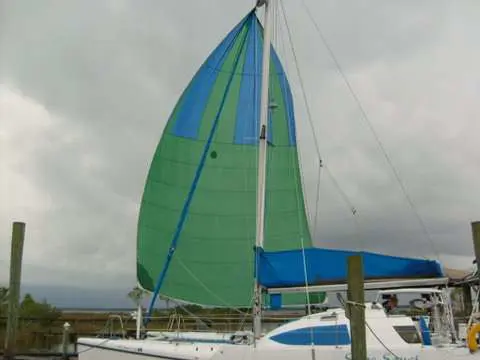 Used Sail Catamaran for Sale 1987 Blue II Boat Highlights