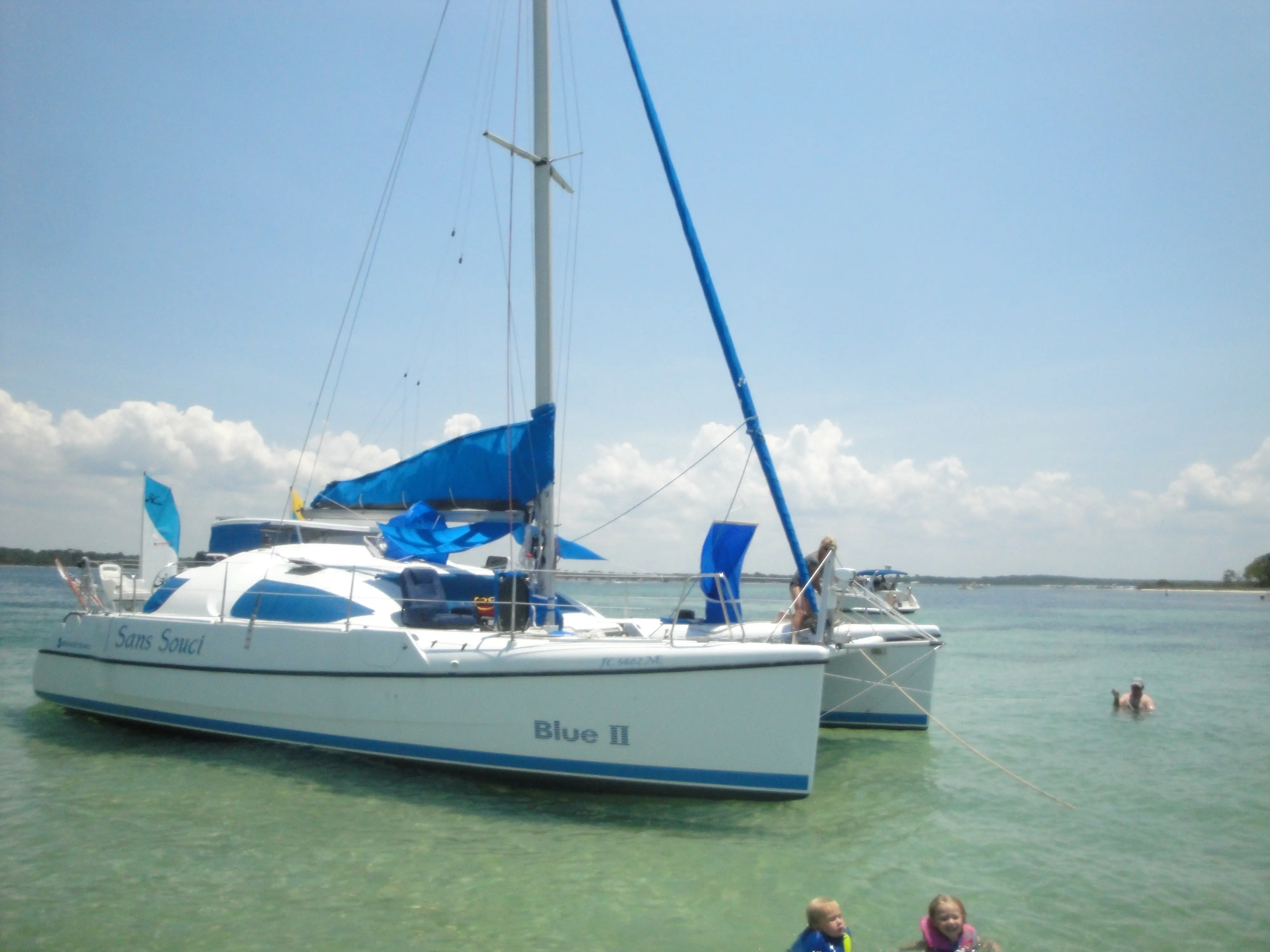 Used Sail Catamaran for Sale 1987 Blue II 