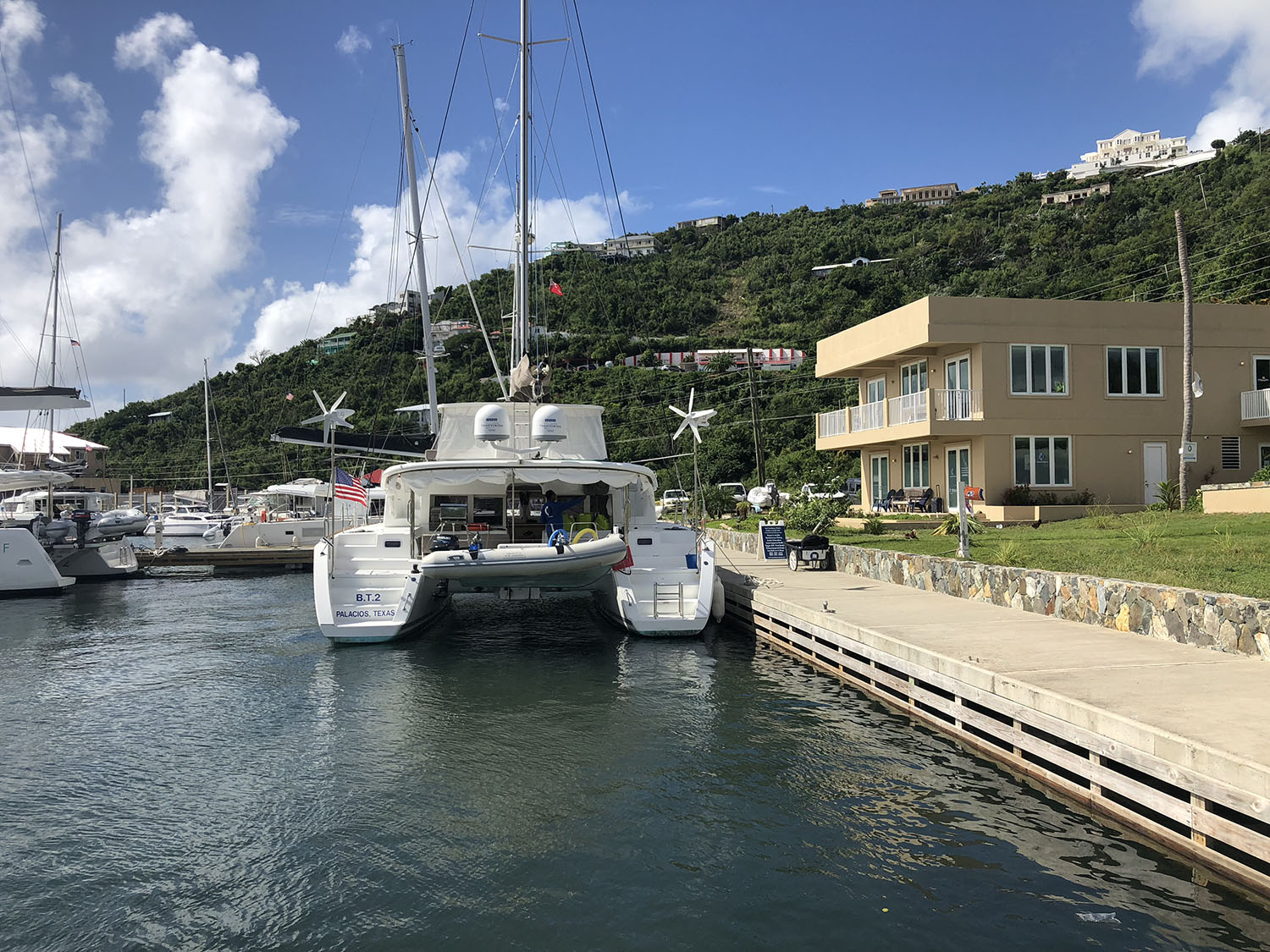 Catamarans with captain and chef